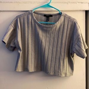 Grey crop top